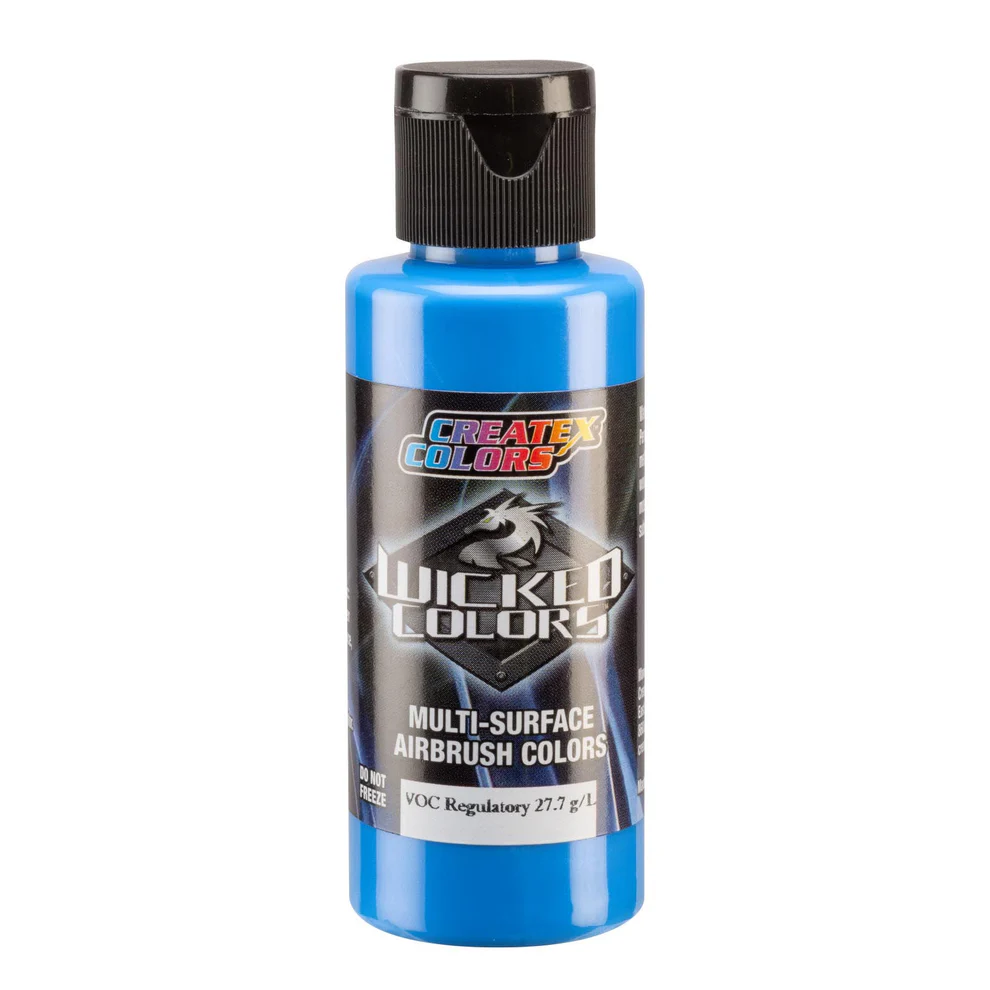 Wicked Pearl Modrá perleťová airbrush farba CreateX W381 60 ml – Pearl Brite Blue