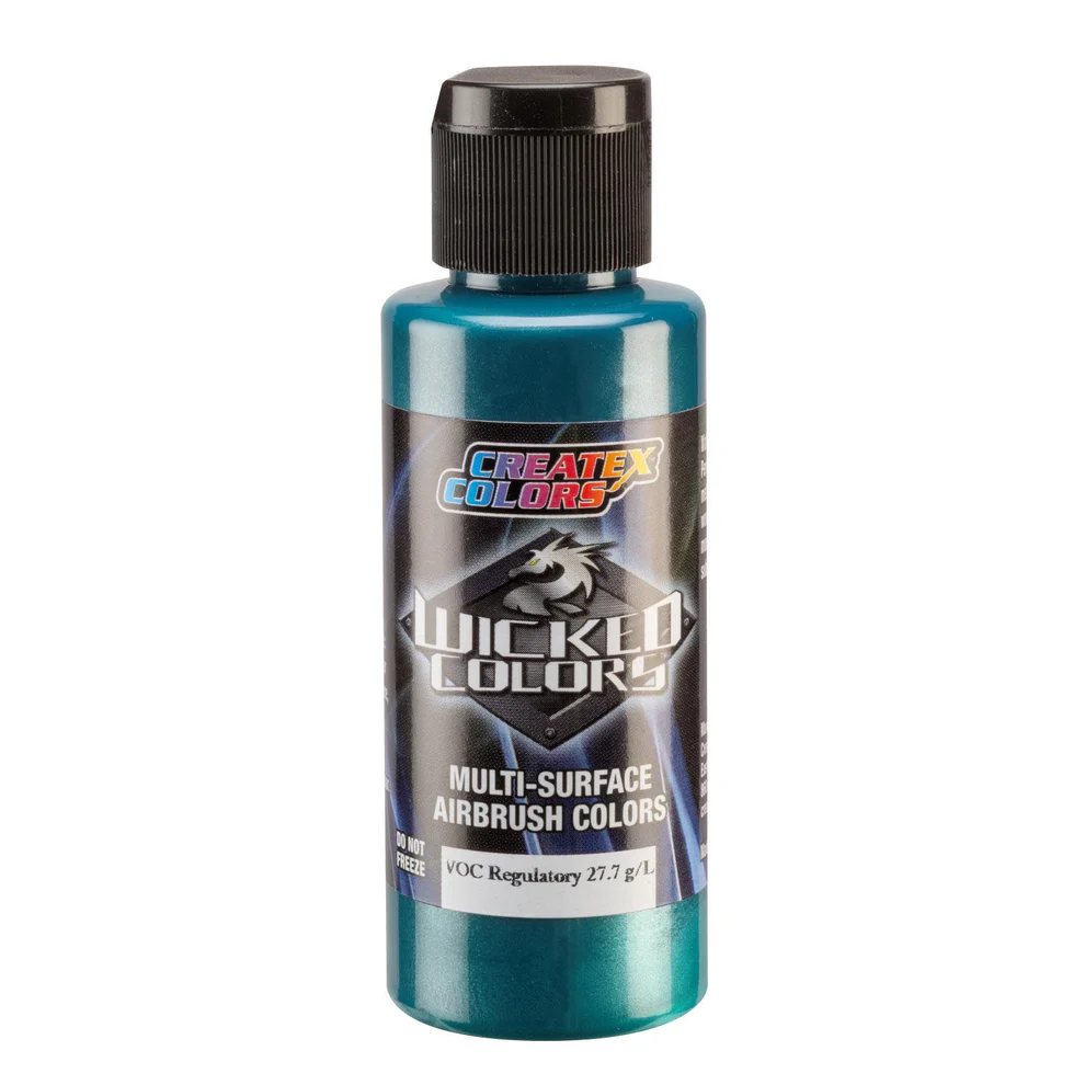 Wicked Pearl Zelená perleťová airbrush farba CreateX W308 60 ml – Pearl Green