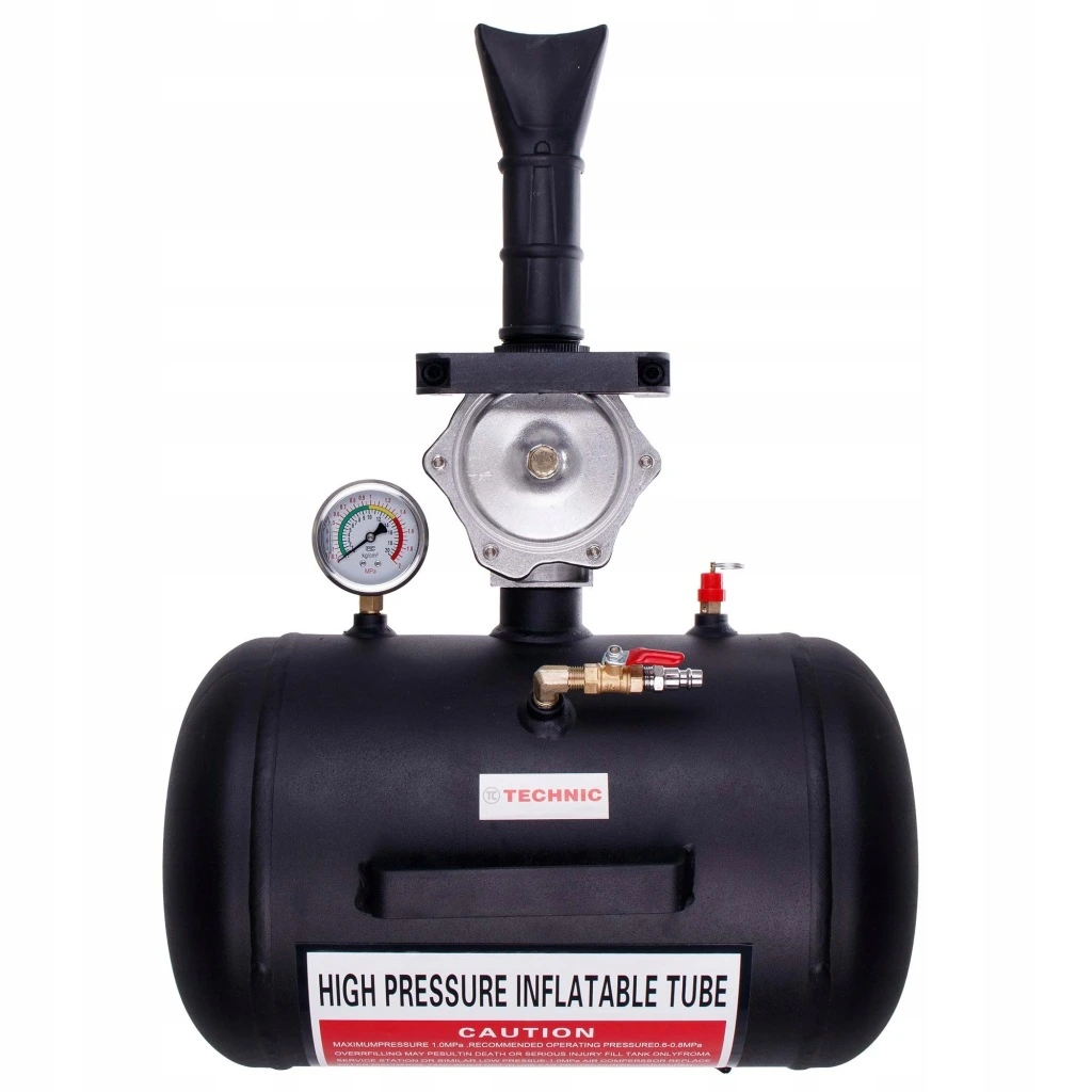Inflator 20L čierny na nárazové hustenie pneumatík, tlakové delo s rýchlou spúšťou