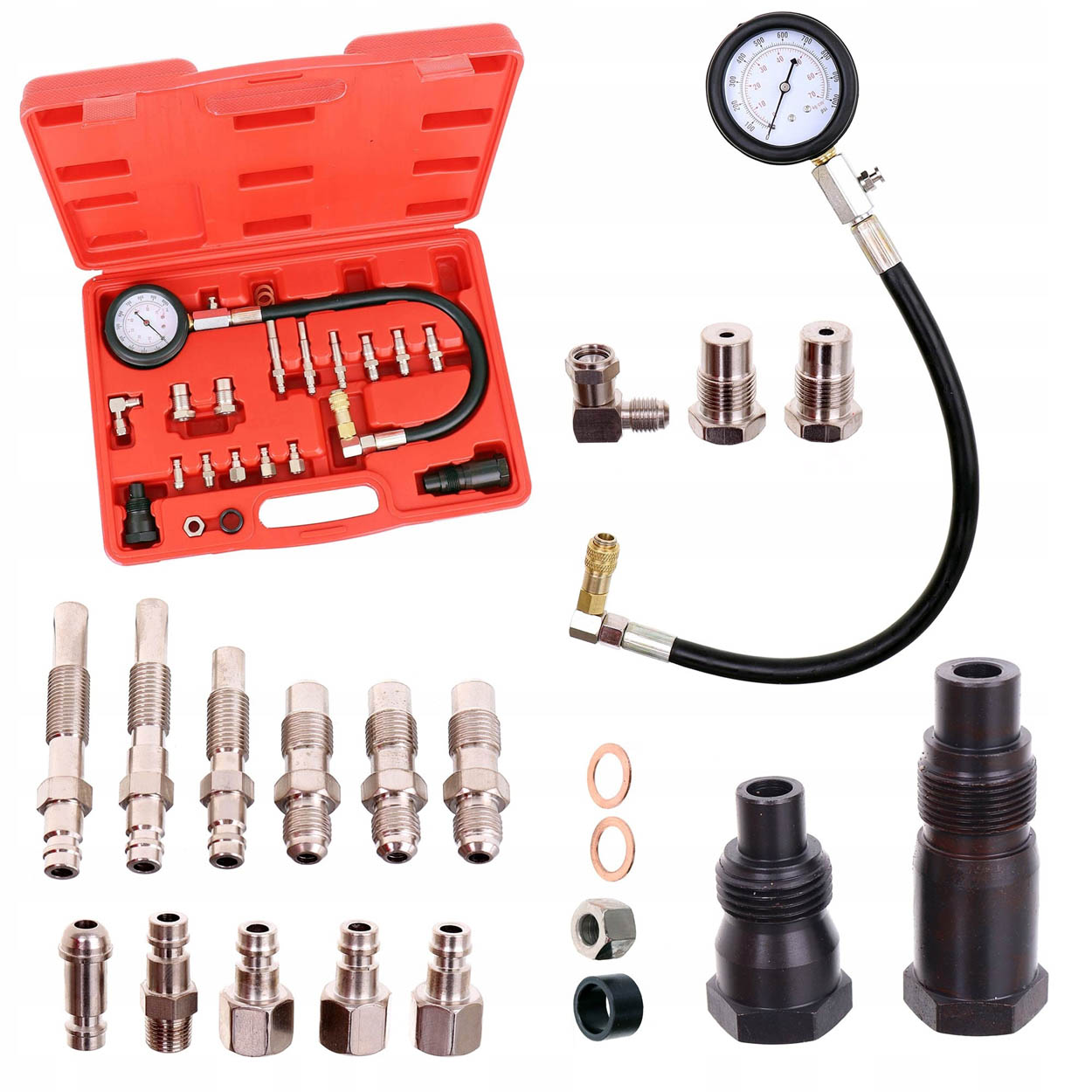 Tester a merač tlaku kompresie pre dieselové motory 0-70 bar LT-A1017