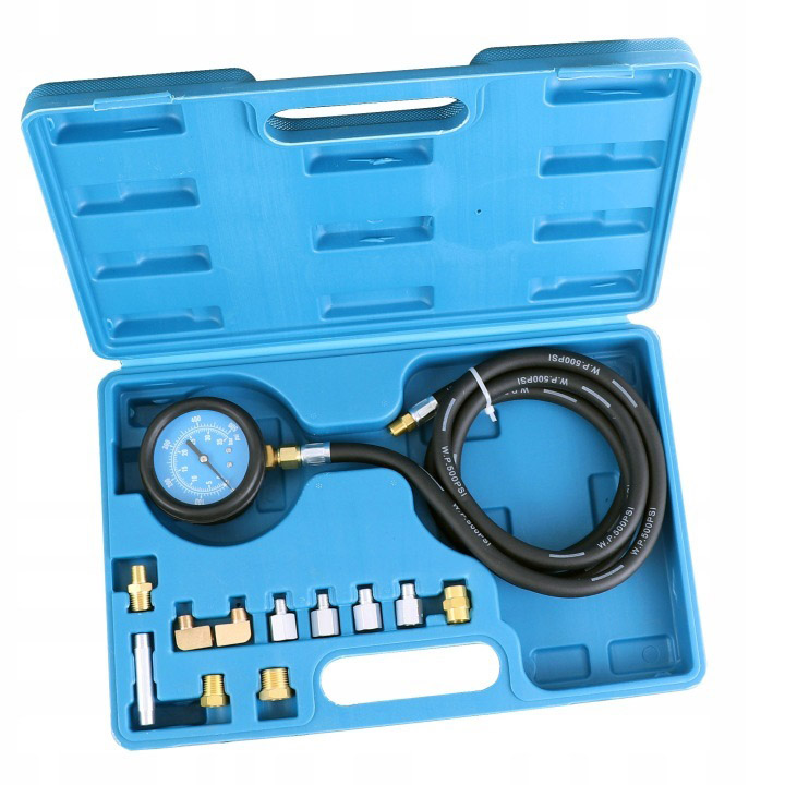 Tester a merač tlaku oleja 12-dielna súprava 0-500 PSI / 0-35 Bar SK2121