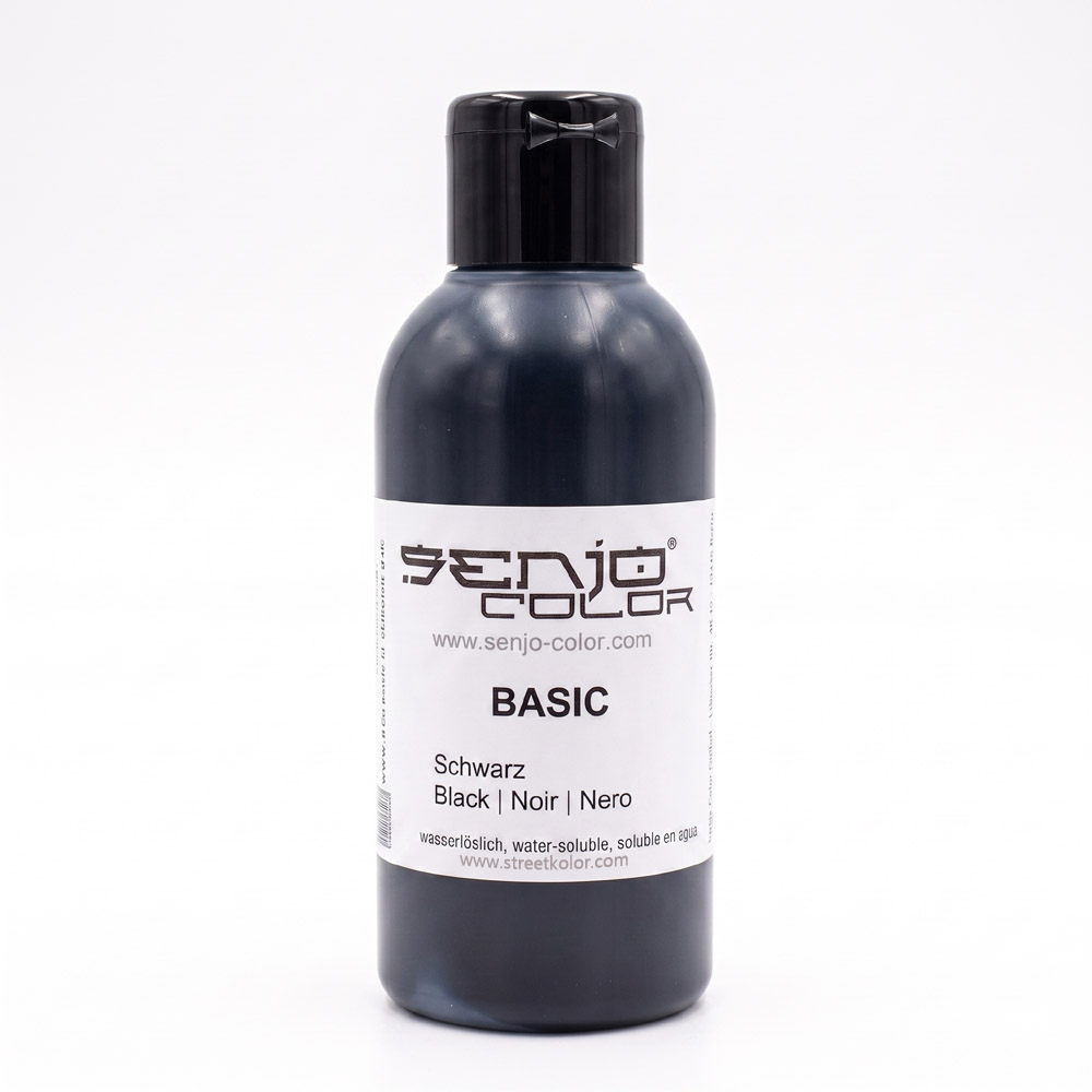 Senjo Color farba čierna pre bodypainting a tetovanie, 75ml