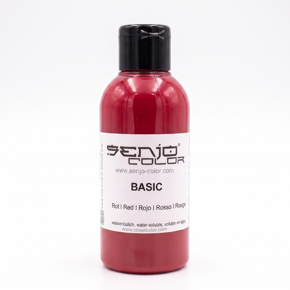 Senjo Color farba červená pre bodypainting a tetovanie, 75ml