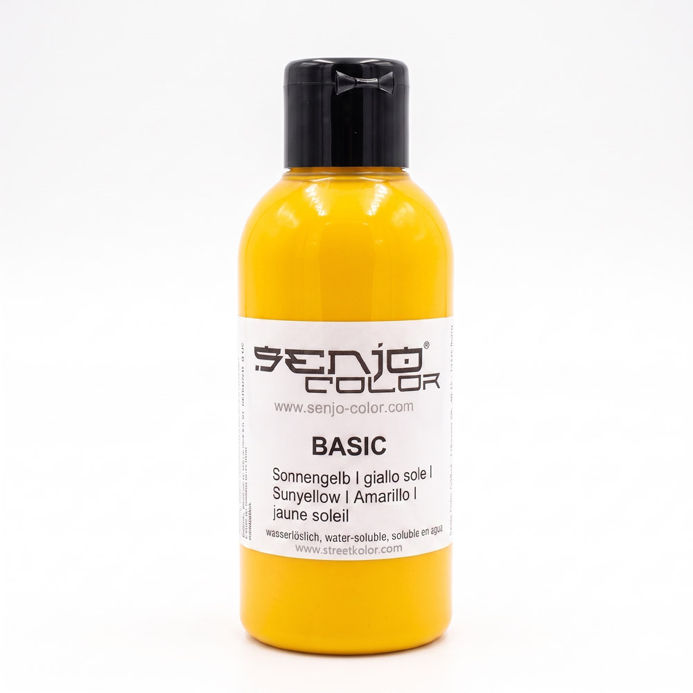 Senjo Color farba žltá pre bodypainting a tetovanie, 75ml