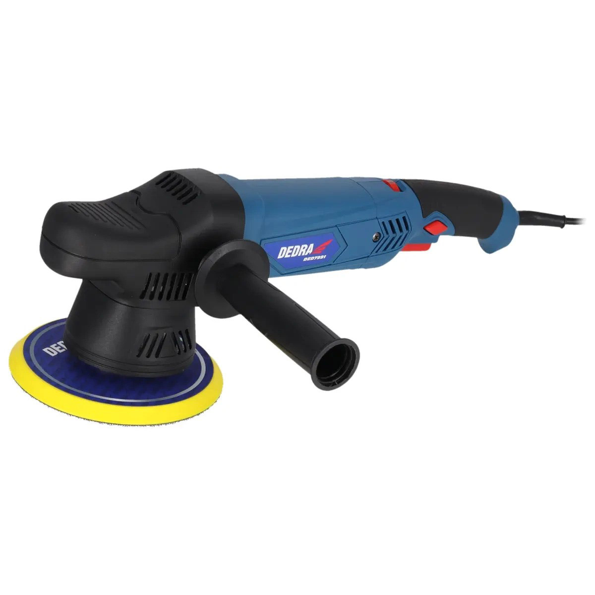 Excentricko-rotačná leštička DEDRA DED7991, 900W, 1500-4500 ot/min., kmit 16 mm, 125/150 mm