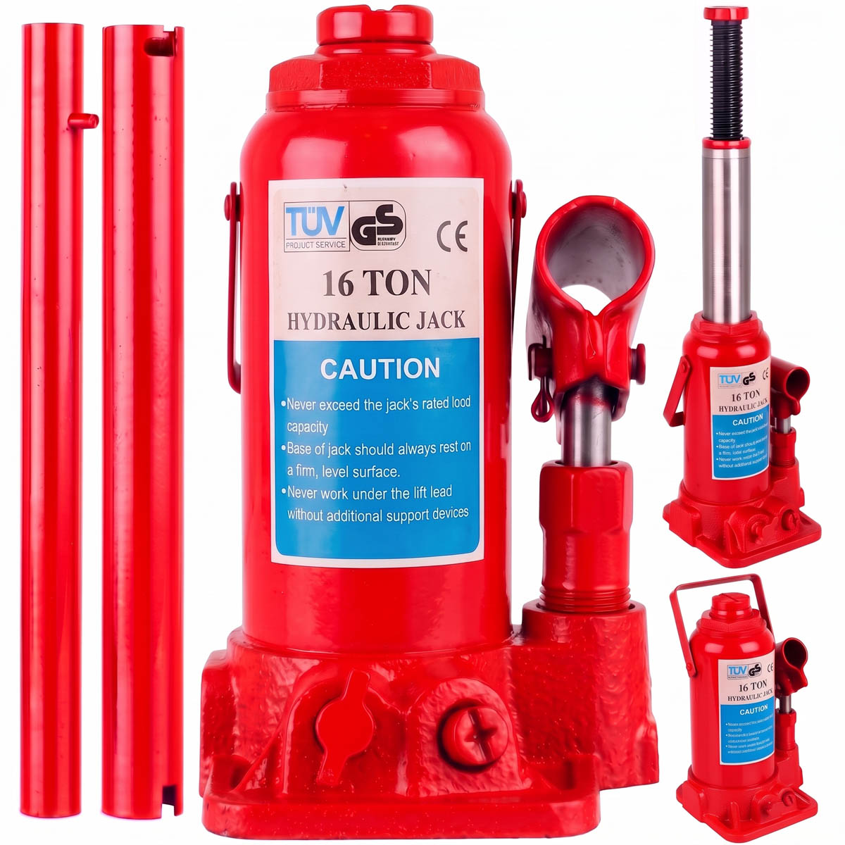 Zdvihák hydraulický 16T, výška zdvihu 214 - 420mm, KolorTech