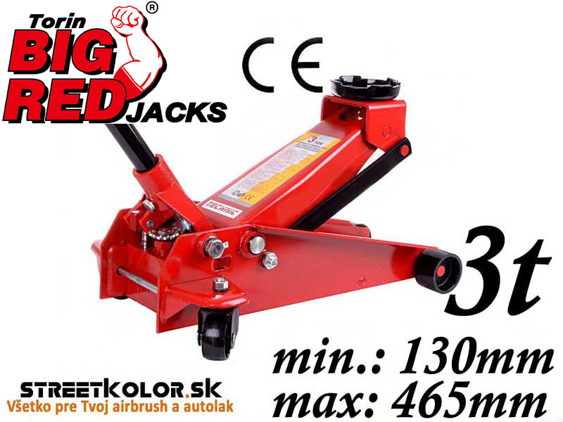 Zdvihák hydraulický 3T pojazdný, TORIN BIG RED JACK TA830025