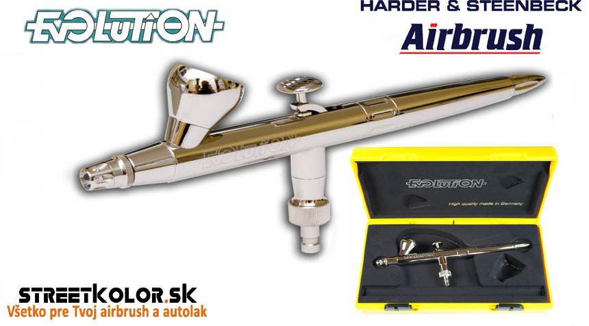 Airbrush striekacia pištoľ HARDER & STEENBECK Evolution Silverline Solo 0,2 mm