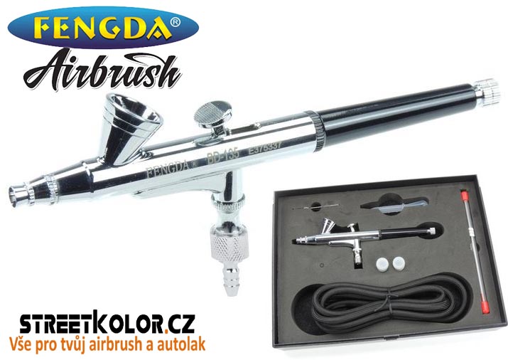 Airbrush pištoľ FENGDA® BD-135K 0,2+0,3+0,5 mm ihla a tryska + hadica
