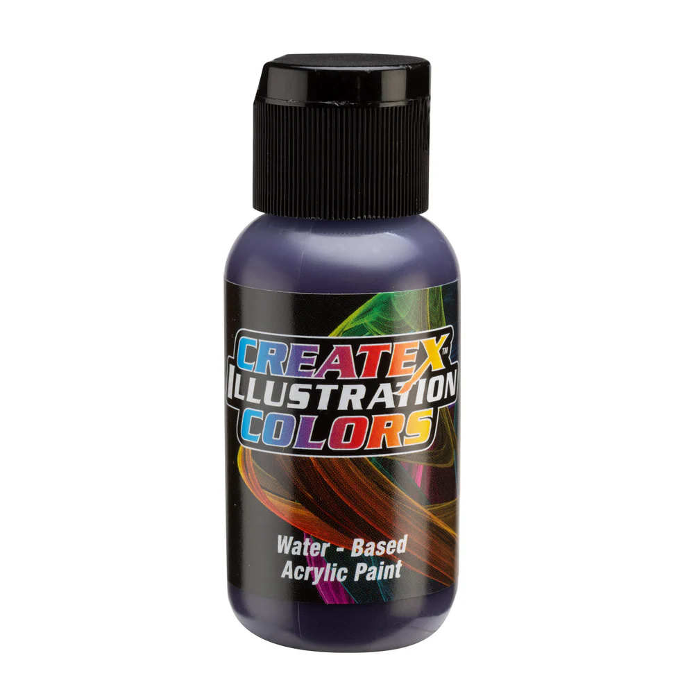 Ilustračná Červeno-fialová airbrush farba CreateX 30 ml – 5056 Transparent Red Violet