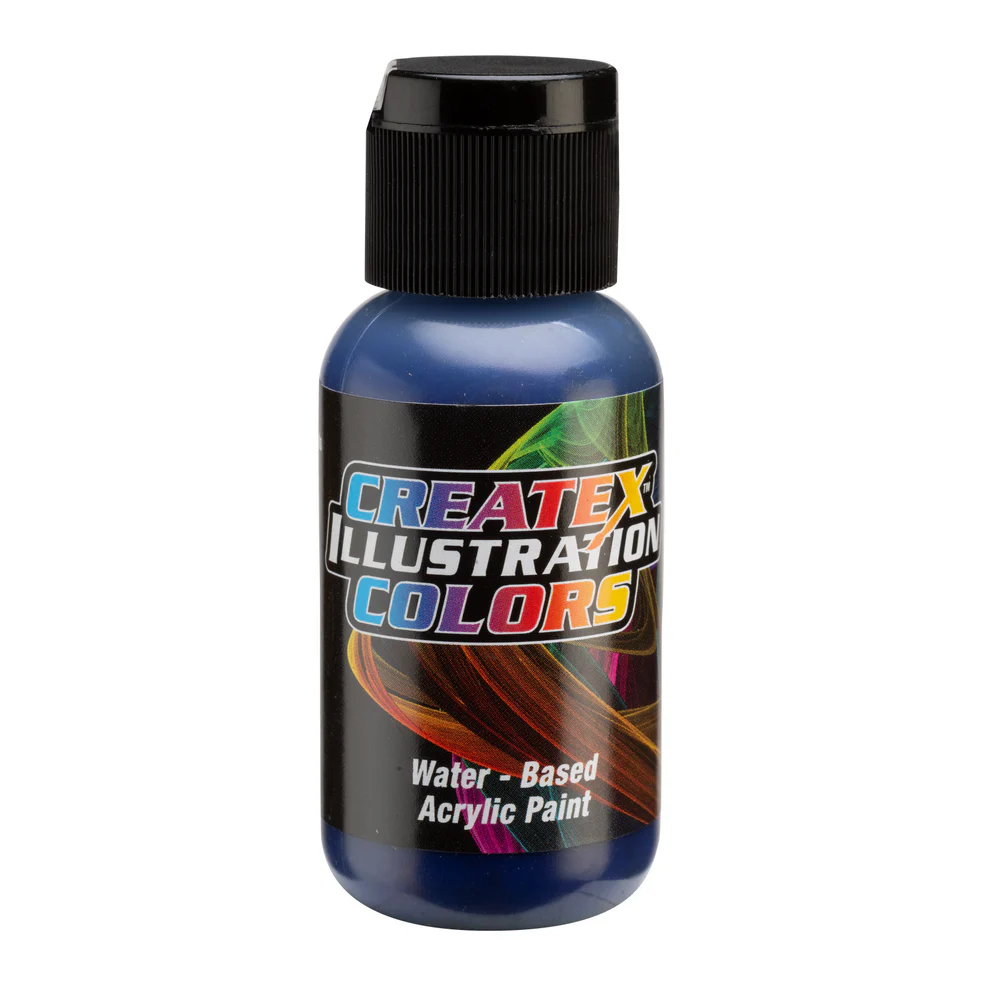 Ilustračná Modrá airbrush farba CreateX 30 ml – 5057 Transparent Blue Violet