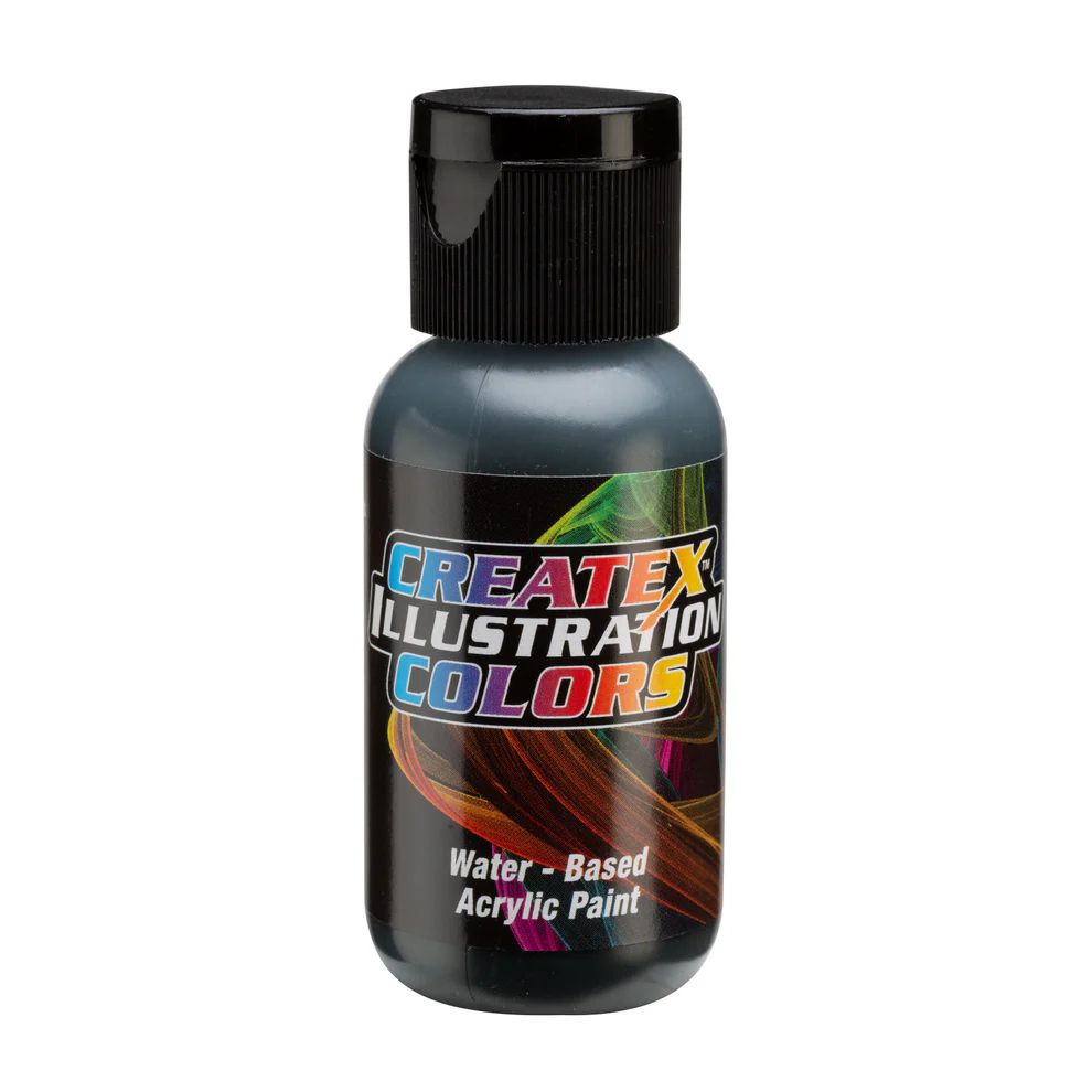 Ilustračná Zelená airbrush farba CreateX 30 ml – 5065 Transparent Moss Green