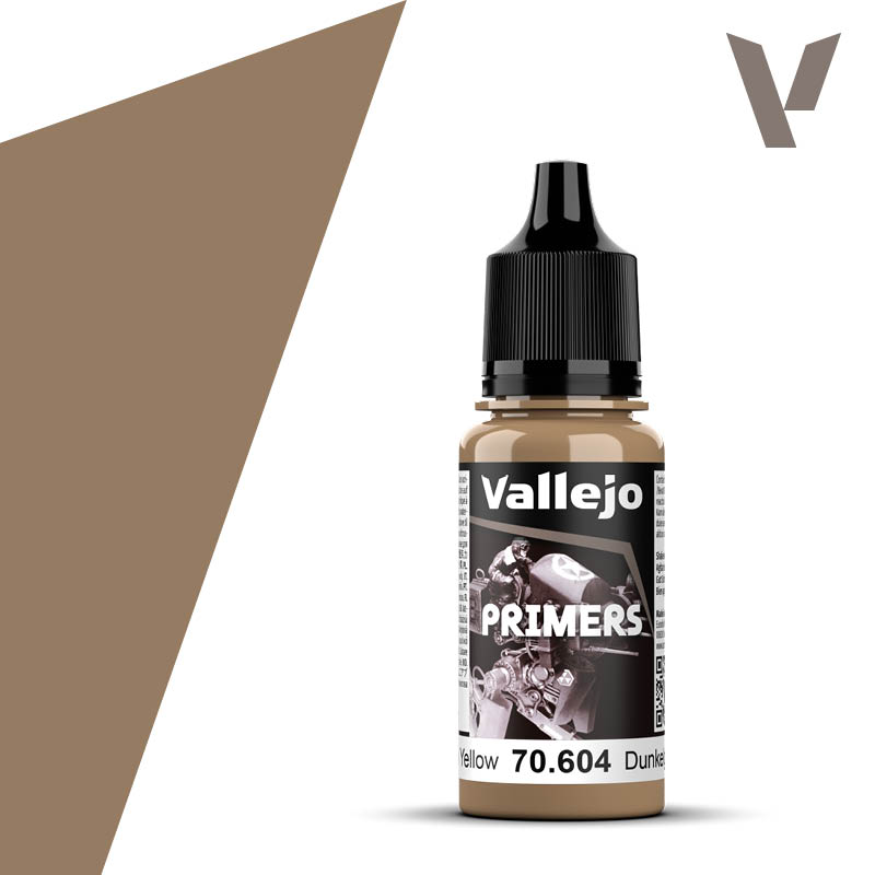 Vallejo 70.604 Surface Primer Dunkelgelb RAL7028 - Tmavožltý základ 18ml