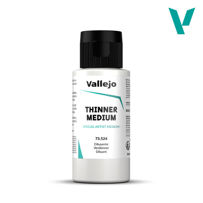 Vallejo 73.524 Thinner Medium - Riedidlo pre airbrush farby 60ml