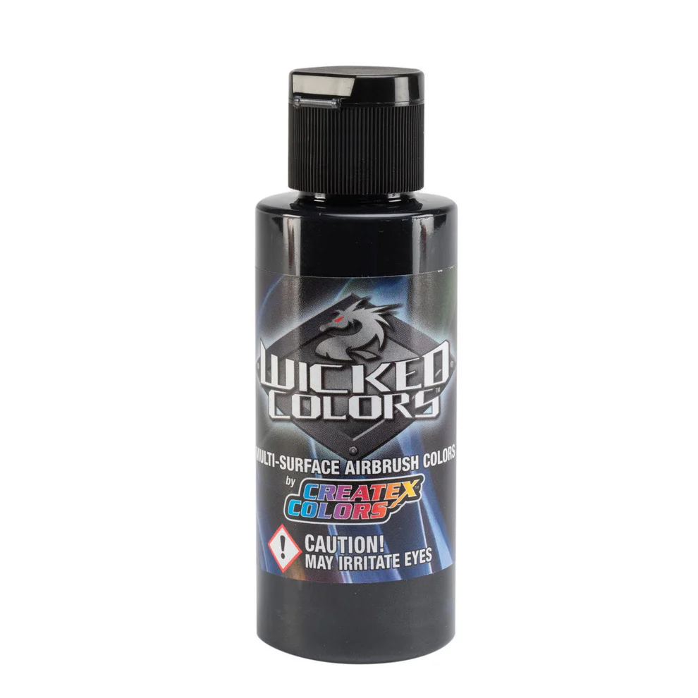 Wicked Pearl Čierna perleťová airbrush farba CreateX W300 60 ml – Pearl Black