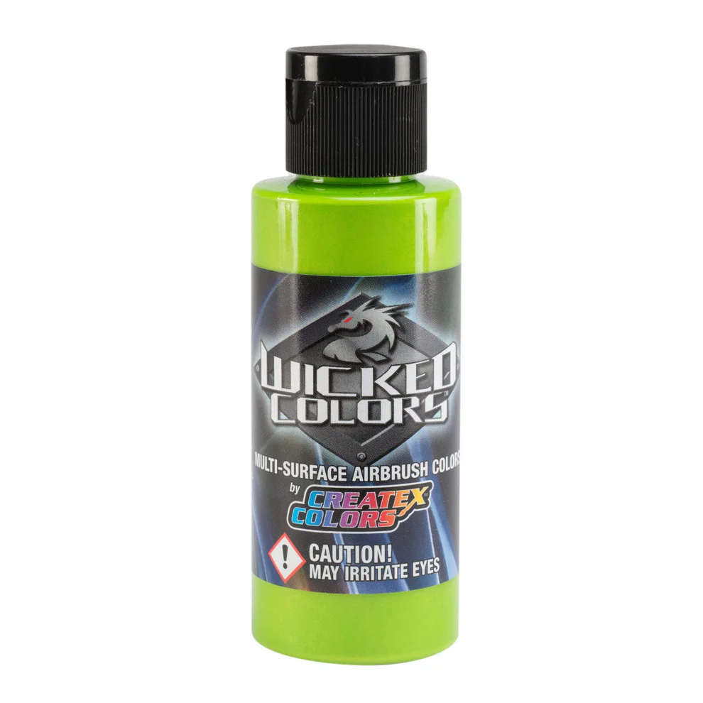Wicked Pearl Zelená perleťová airbrush farba CreateX W305 60 ml – Pearl Lime Green