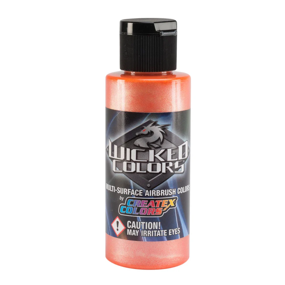 Wicked Pearl Oranžová perleťová airbrush farba CreateX W306 60 ml – Pearl Orange