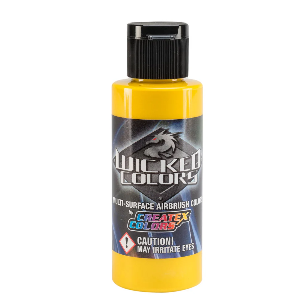 Wicked Pearl Žltá perleťová airbrush farba CreateX W302 60 ml – Pearl Yellow