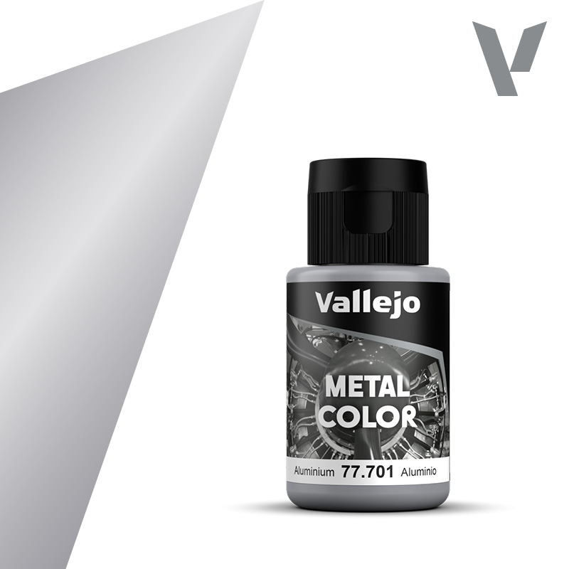 Vallejo 77.701 Hliníková metalická airbrush farba 32 ml