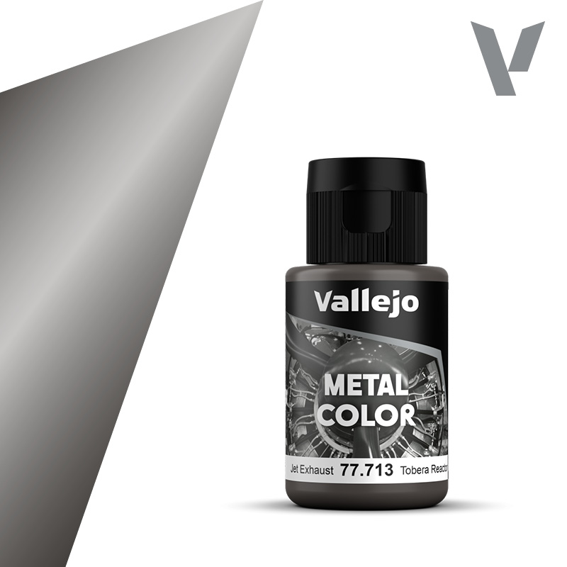 Vallejo 77.713 Tmavá šedá metalická airbrush farba 32 ml