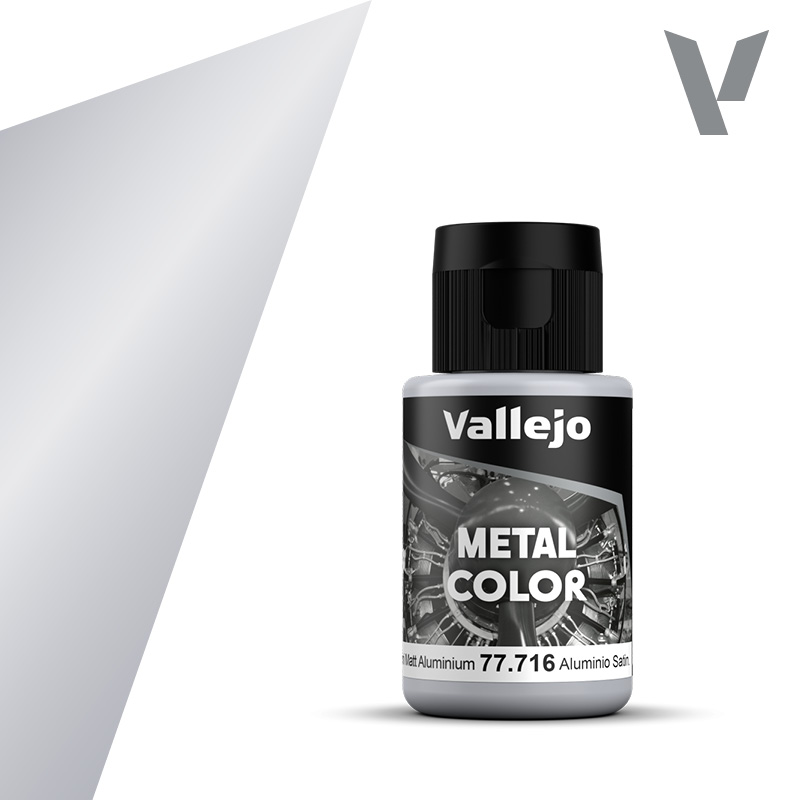 Vallejo 77.716 Polomatná hliníková airbrush farba 32 ml
