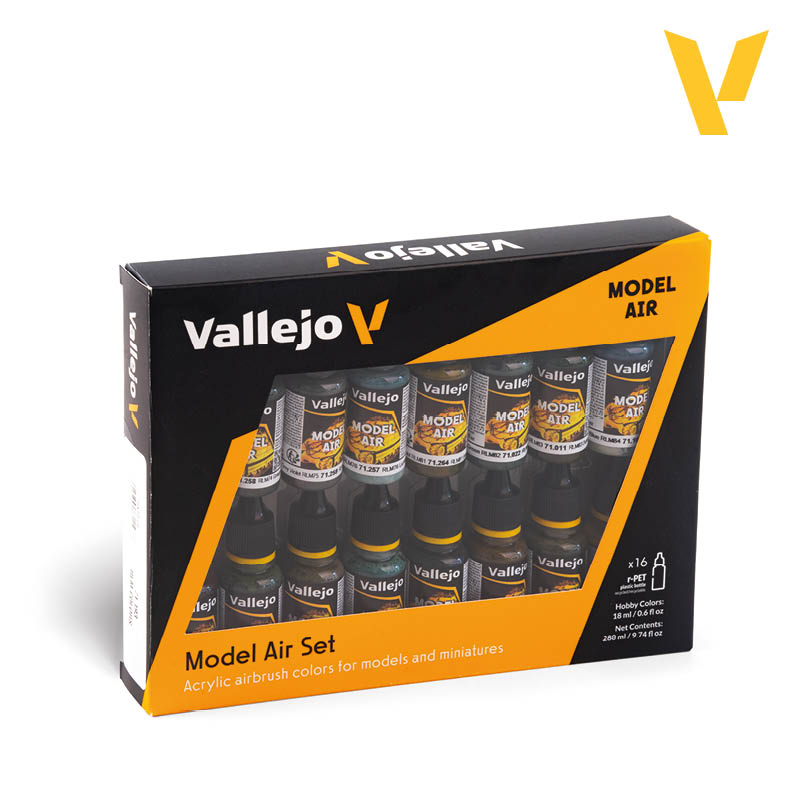 Vallejo 71.193 sada airbrush farieb RLM Luftwaffe 16x18 ml