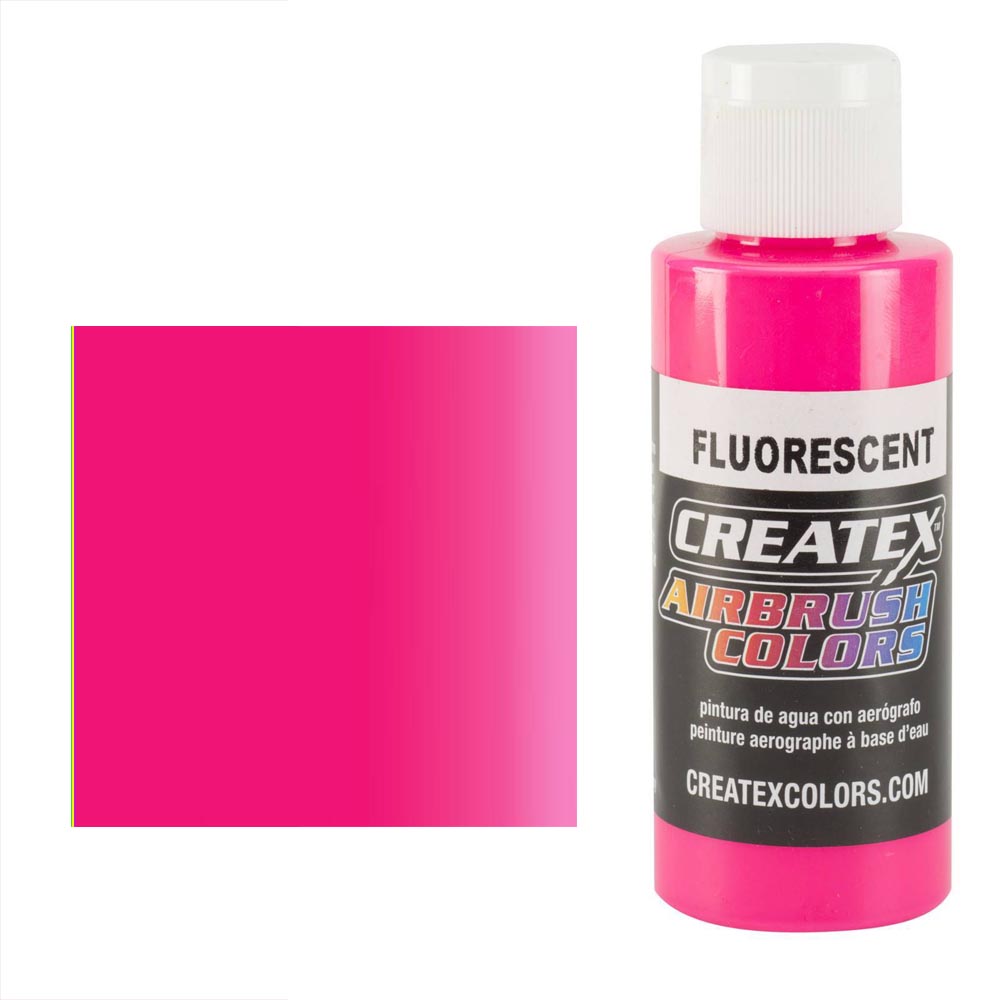 CreateX 5407 Ružová Fluorescenčná airbrush farba 60ml (CREATEX 5407 FLUORESCENT HOT PINK AIRBRUSH)