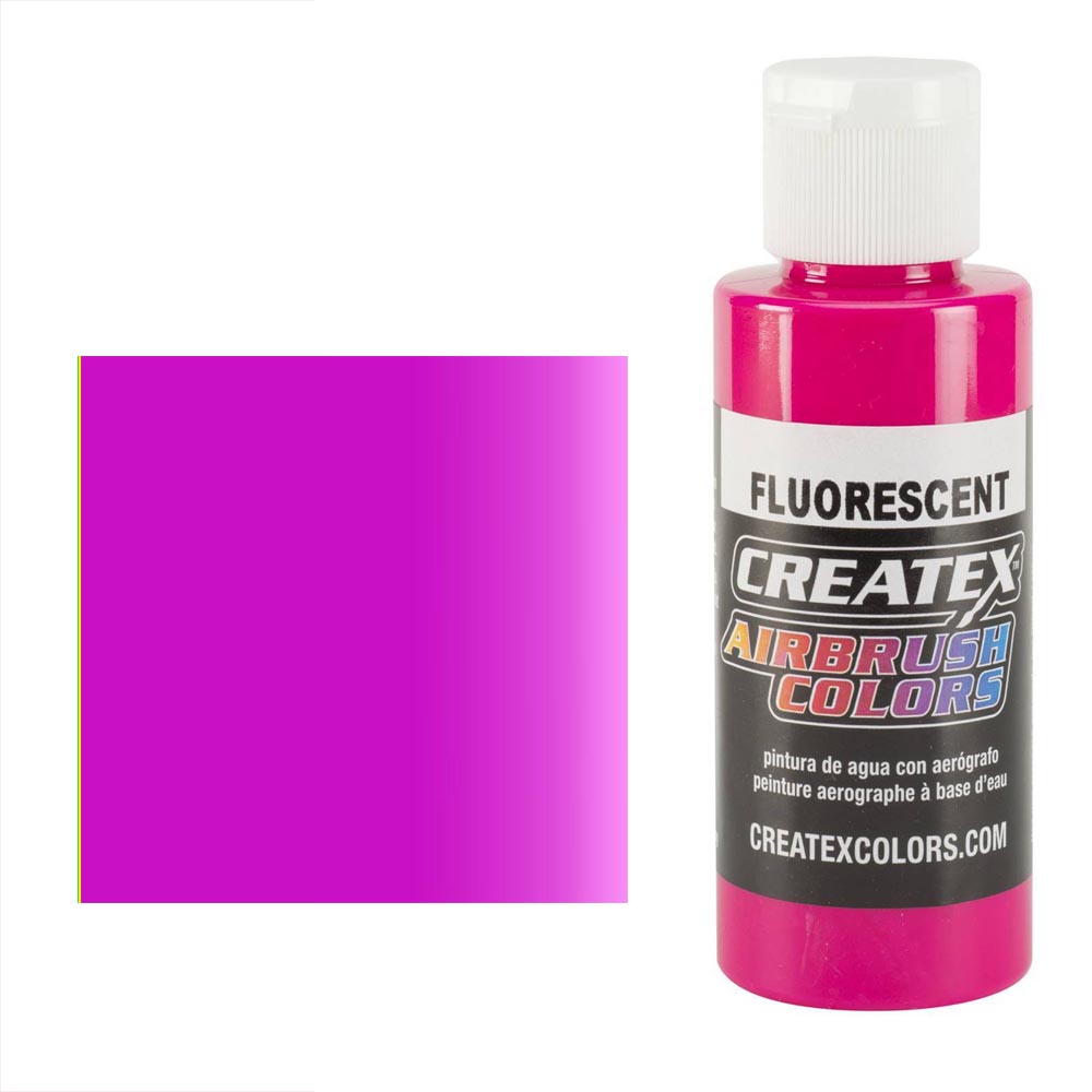 CreateX 5406 Purpurová Fluorescenčná airbrush farba 60ml (CREATEX 5406 FLUORESCENT MAGENTA AIRBRUSH)