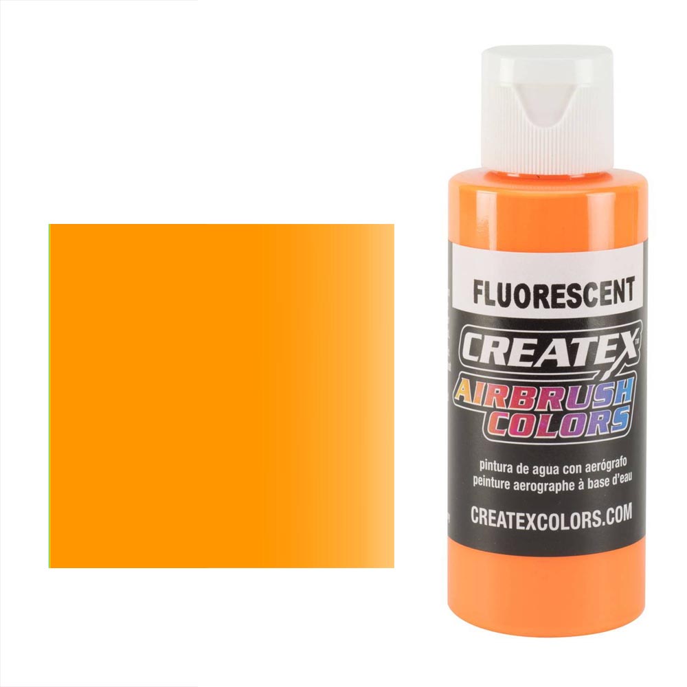 CreateX 5410 Oranžová Fluorescenčná airbrush farba 60ml (CREATEX 5410 FLUORESCENT SUNBURST AIRBUSH)