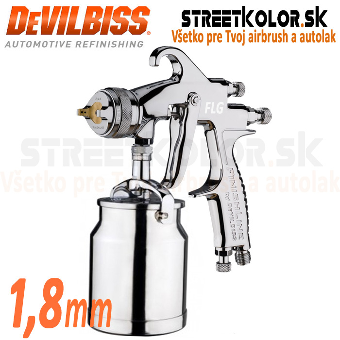 DeVilbiss FLG-S5 1,8mm striekacia pištoľ so spodnou nádržkou, Model 2024