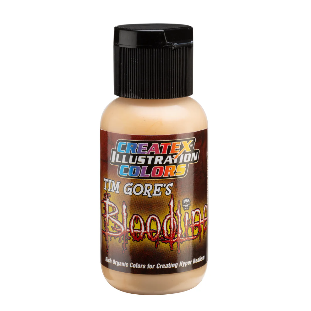 Ilustračná Krémová telová airbrush farba CreateX 30 ml – Illustration Dermatitis Tan 5036 Bloodline