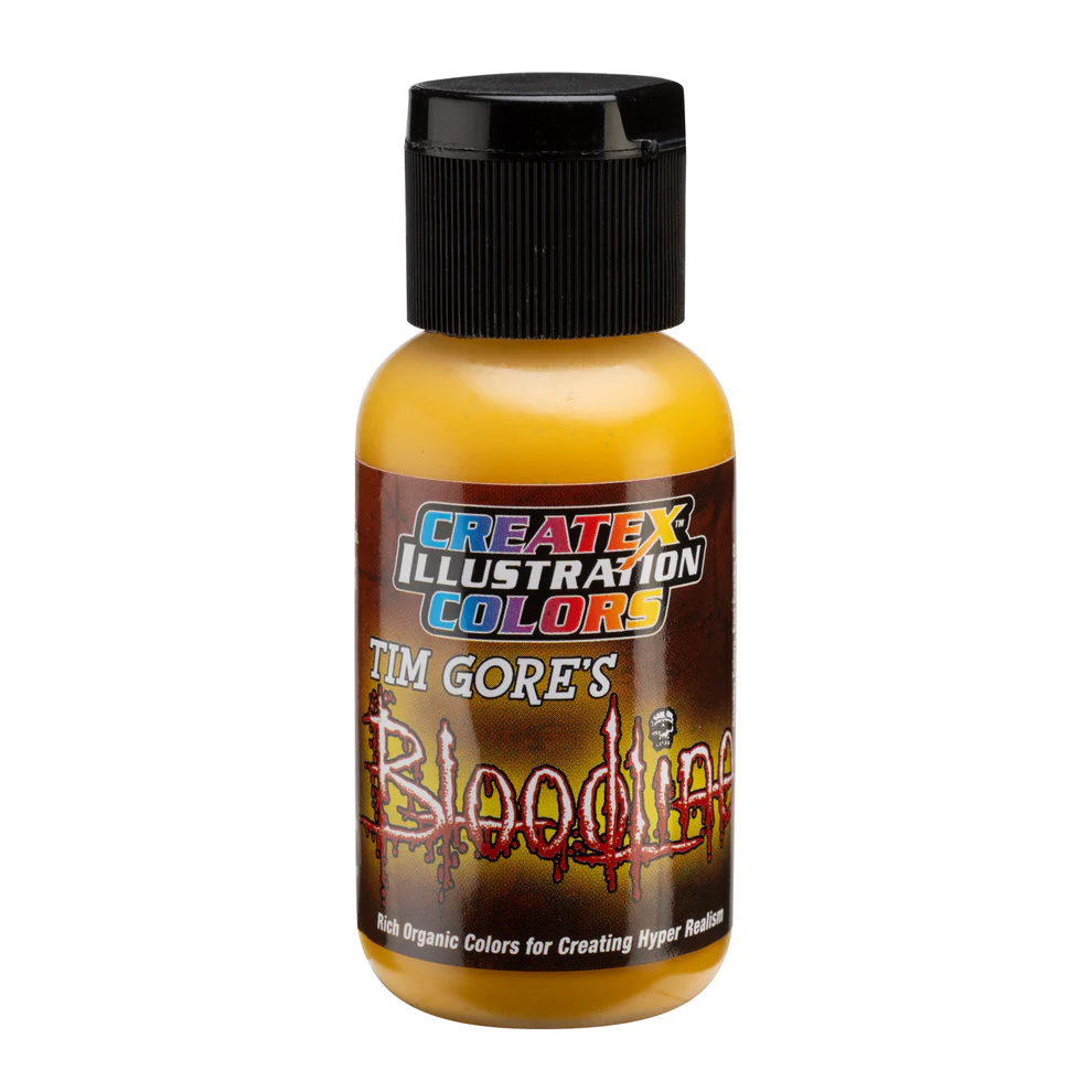 Ilustračná Okrová airbrush farba CreateX 30 ml – Illustration Injury Ochre 5037 Bloodline