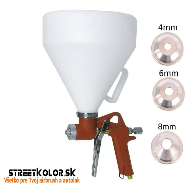 Striekacia pištoľ Auarita FR-301 na omietky zásobník 6l s tryskami 4, 6, 8mm