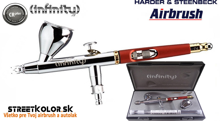 Airbrush striekacia pištoľ HARDER & STEENBECK  Infinity CRplus 2v1, 0,15+0,4mm