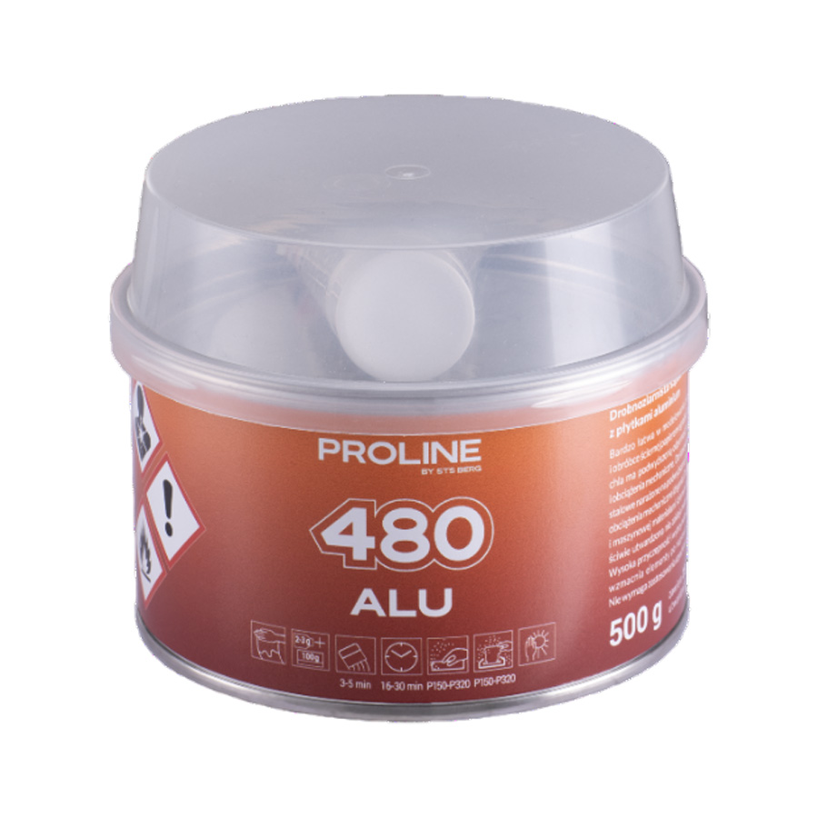 Hliníkový tmel PROLINE 480 ALU, hmotnosť: 500 g