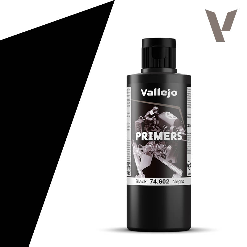 Vallejo 74.602 Surface Primer Black - Čierny základný náter 200ml