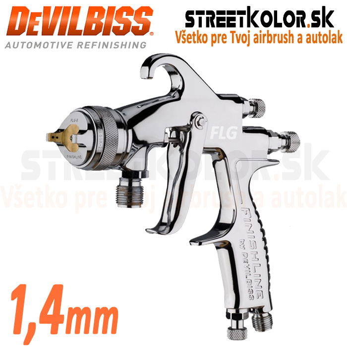 DeVilbiss FLG-P5 1,4mm striekacia pištoľ so spodným tlakovým plnením, Model 2023
