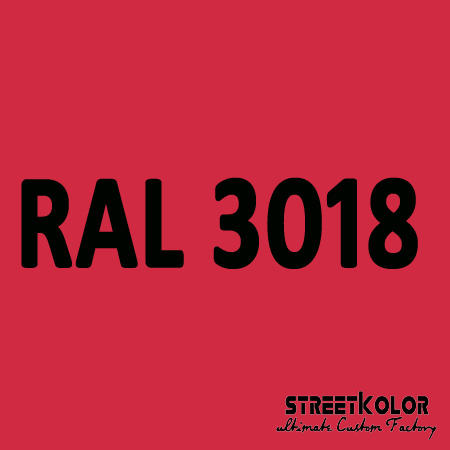 RAL 3018 uretánová auto farba lesklá alebo matná 1 liter + tužidlo + riedidlo