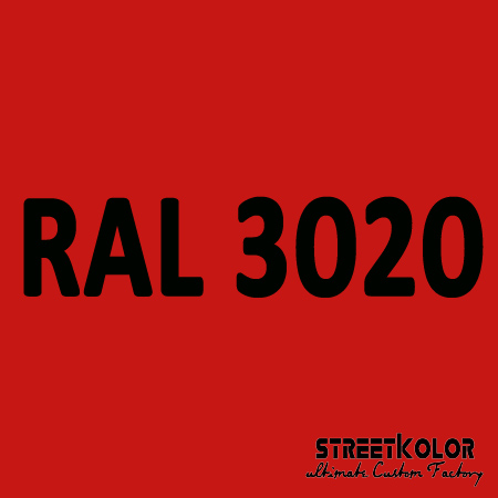 RAL 3020 uretánová auto farba lesklá alebo matná 1 liter + tužidlo + riedidlo