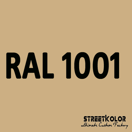 RAL 1001 uretánová auto farba lesklá alebo matná 1 liter + tužidlo + riedidlo