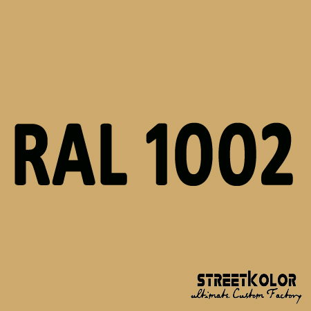RAL 1002 uretánová auto farba lesklá alebo matná 1 liter + tužidlo + riedidlo