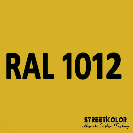 RAL 1012 uretánová auto farba lesklá alebo matná 1 liter + tužidlo + riedidlo