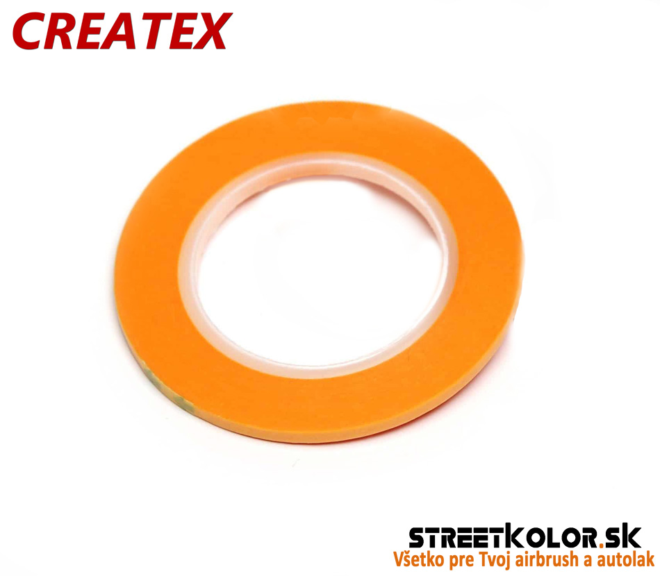 Obrysová a prechodová páska: PVC: 3mm x 18m, CreateX, 1 kus