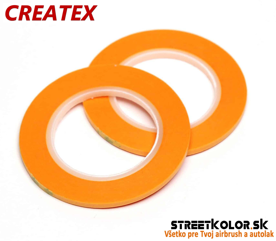 Obrysová a prechodová páska: PVC: 3mm x 18m, CreateX, 2 kusy