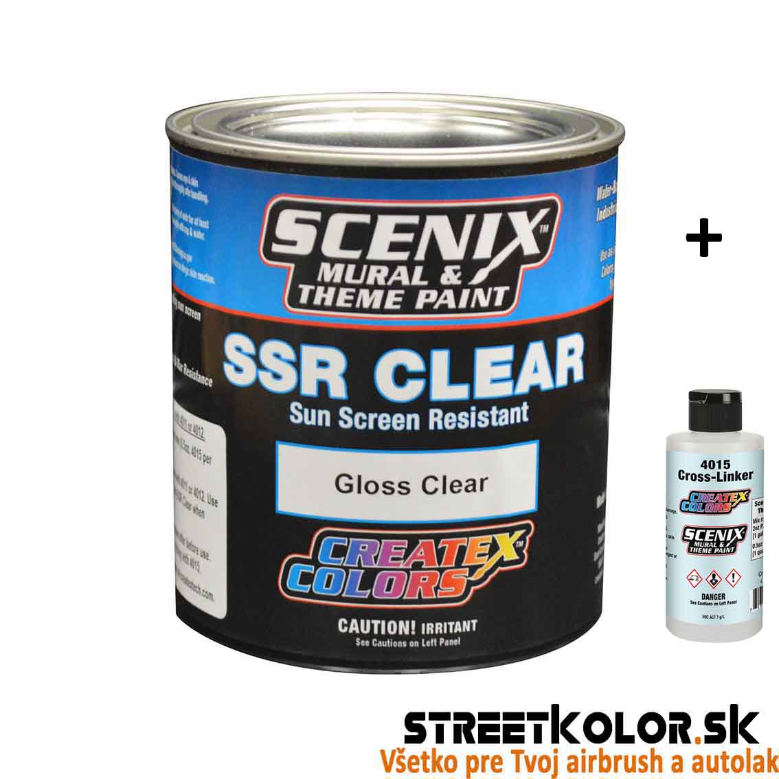 CreateX Scenix SSR 7030 Lesklý lak 3,8 l + 4015 aktivátor 60 ml