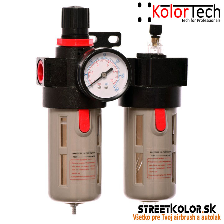 Jednotka úpravy vzduchu vnútorný závit:1/2" - regulátor, filter, olejovač, 40µm