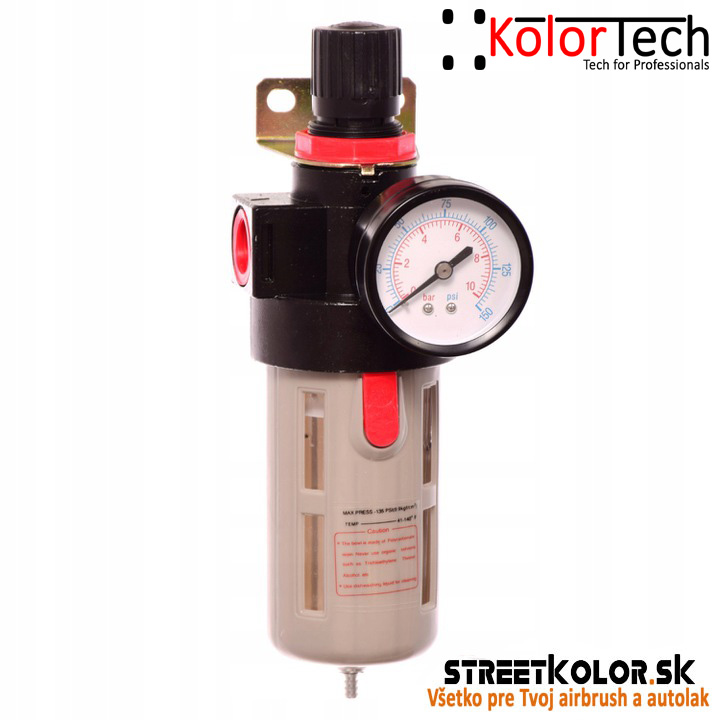 Regulátor tlaku s filtrom KolorTech BFR4000, vnútorný závit:1/2"