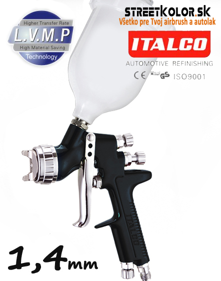 striekacia pištoľ ITALCO D-929 BLACK DIAMOND 1,4 mm LVMP