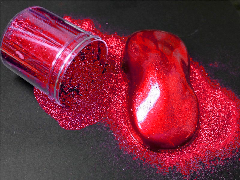 SuperRed extra výrazná metalická farba, nariedená, objem: 1 liter