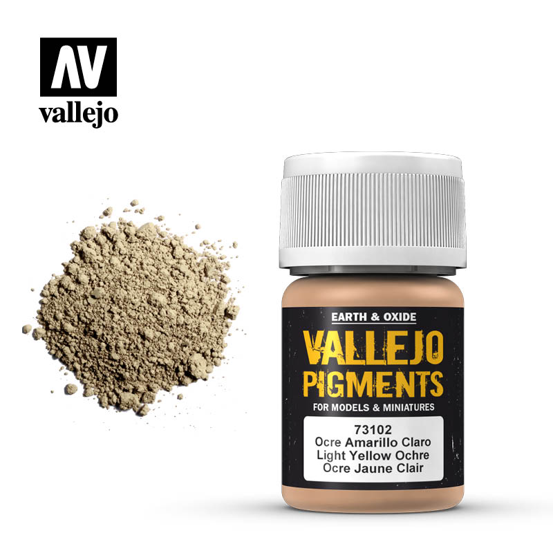 Vallejo pigment - LIGHT YELLOW OCRE 73102, 35ml